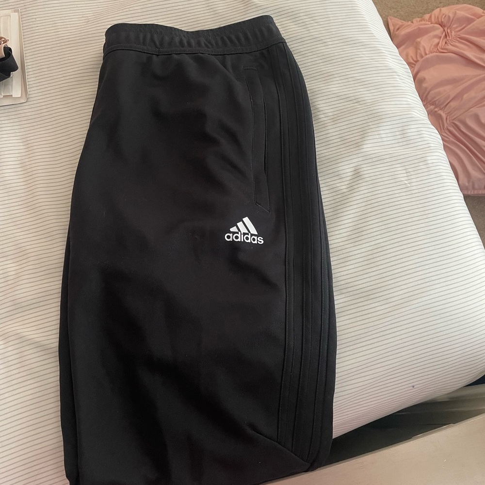 Adidas jogger pants w zippers